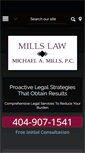 Mobile Screenshot of millslegal.net